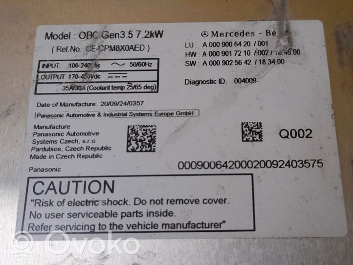 Mercedes-Benz GLC X253 C253 Centralina/modulo motore ECU A0009006420