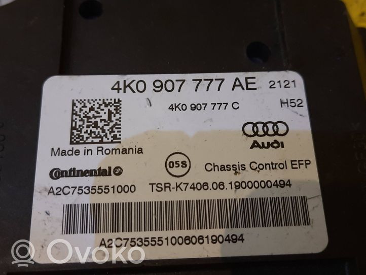 Audi A6 S6 C8 4K Jousituksen ohjainlaite/moduuli 4K0907777C