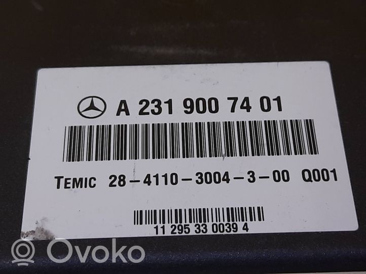 Mercedes-Benz SL R231 Module de commande suspension pneumatique arrière A2319007401