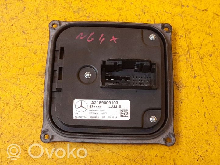 Mercedes-Benz CLS C218 X218 Module convertisseur de tension A2189009103