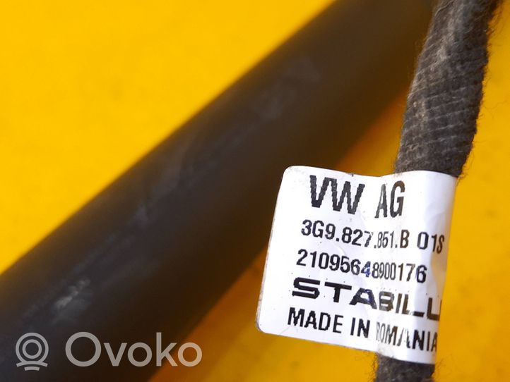 Volkswagen PASSAT B8 Staffa di rinforzo per ammortizzatore bagagliaio 3G9827851B