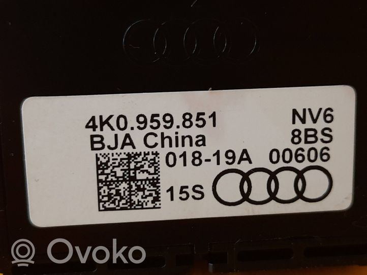 Audi A6 S6 C8 4K Sähkötoimisen ikkunan ohjauskytkin 4K0959851