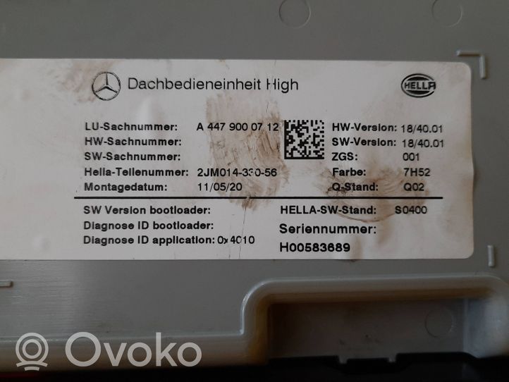 Mercedes-Benz Vito Viano W447 Altre luci abitacolo A4479000712