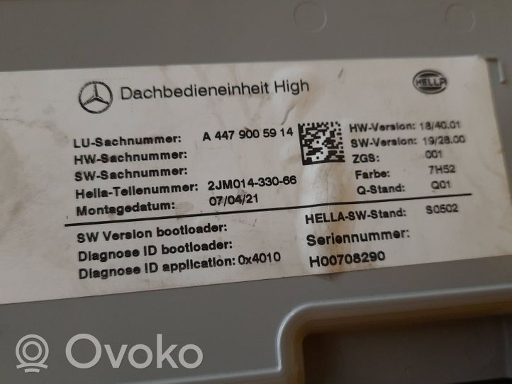 Mercedes-Benz V Class W447 Inne oświetlenie wnętrza kabiny A4479005914