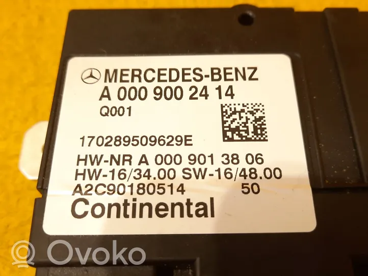 Mercedes-Benz E W213 Polttoaineen ruiskutuspumpun ohjainlaite/moduuli A0009002414