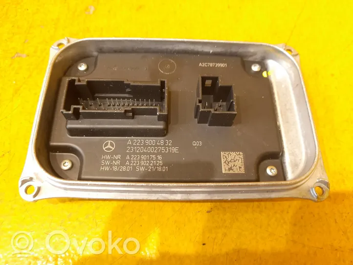 Mercedes-Benz S W223 Module convertisseur de tension A2239004832