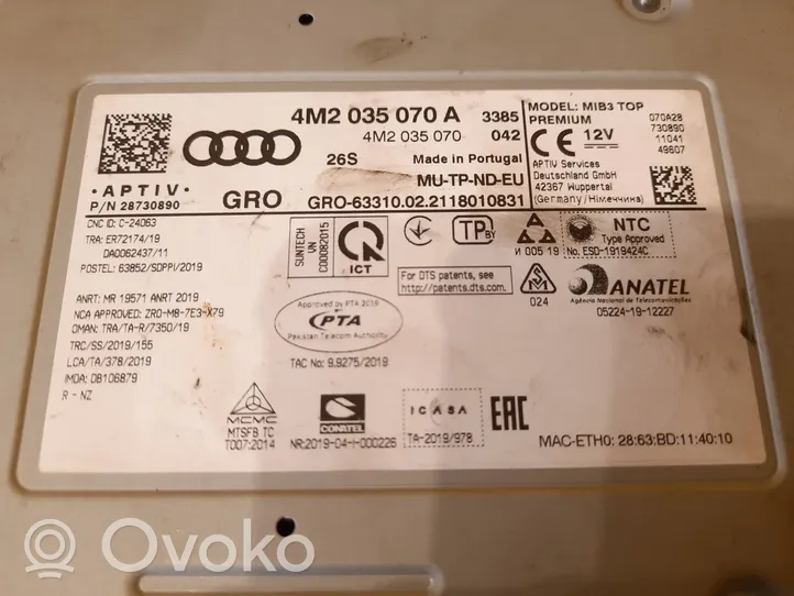 Audi Q7 4M Unité de navigation Lecteur CD / DVD 4M2035070A