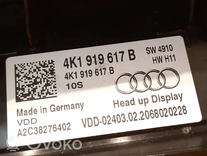 Audi A6 S6 C8 4K HUD-näyttö 4K1919617B