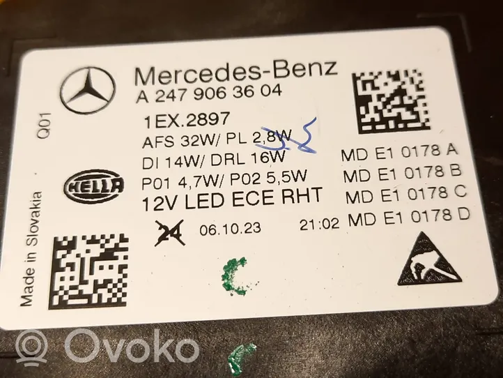 Mercedes-Benz GLA H247 Priekinis žibintas A2479063604