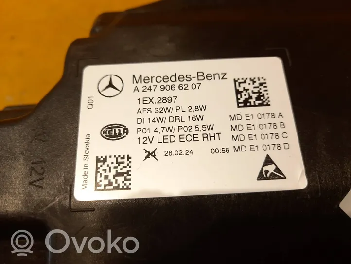 Mercedes-Benz GLA H247 Phare frontale A2479066107