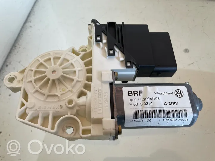 Volkswagen Touran I Rear door window regulator motor 1K0959703B