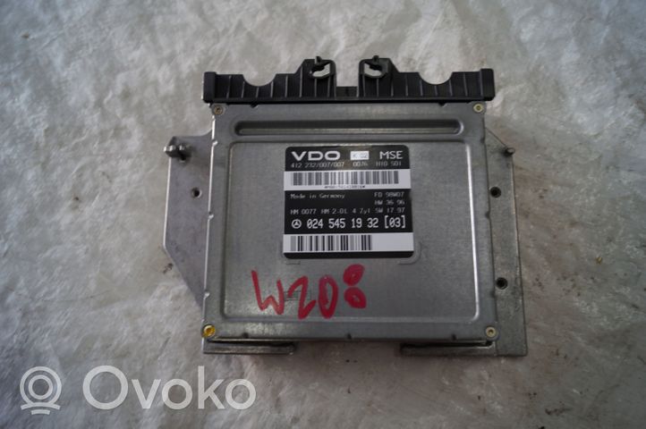 Mercedes-Benz CLK A208 C208 Sterownik / Moduł ECU 0245451932