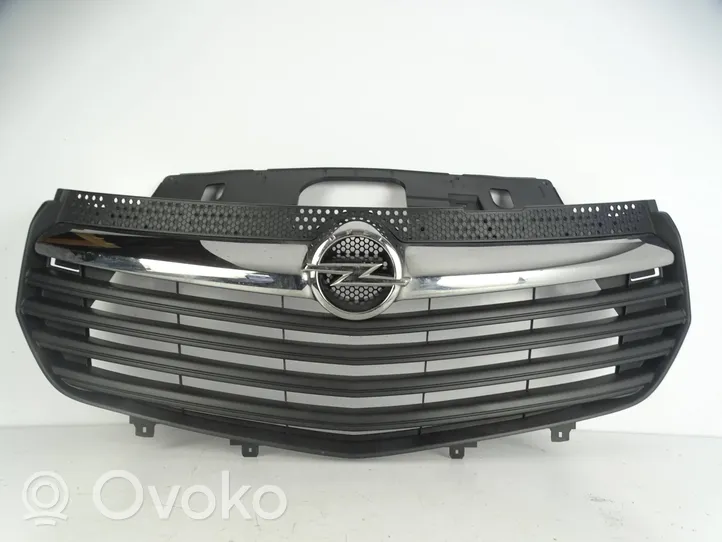 Opel Vivaro Front bumper upper radiator grill 93868859