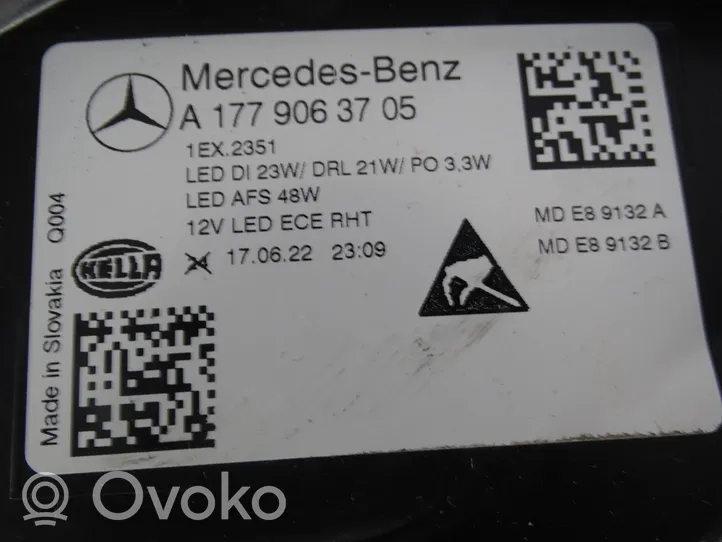 Mercedes-Benz A W177 AMG Lampy przednie / Komplet A1779063705