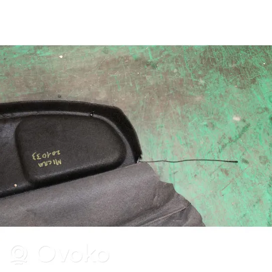 Nissan Micra Zasłona przeciwsłoneczna szyby pokrywy tylnej bagażnika / Zasłona szyby 
