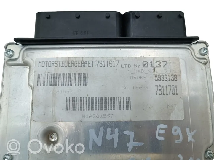 BMW 3 E90 E91 Calculateur moteur ECU 7811701