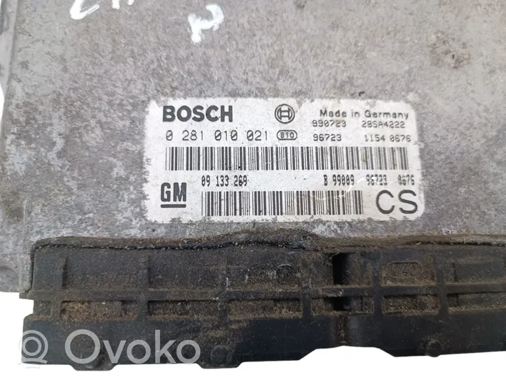 Opel Zafira A Sterownik / Moduł ECU 0281010021