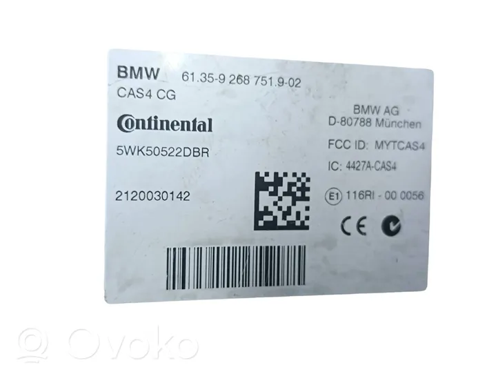 BMW 6 F12 F13 CAS valdymo blokas/ modulis 9268751