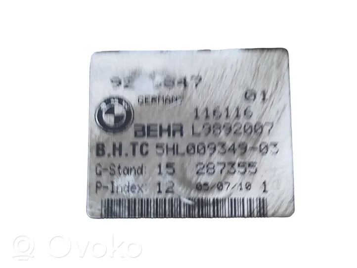 BMW 5 F10 F11 Rezystor / Opornik dmuchawy nawiewu 9220847