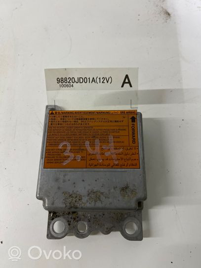 Nissan Qashqai Turvatyynyn ohjainlaite/moduuli 98820JD01A