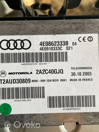 Audi A8 S8 D3 4E Unité de commande, module téléphone 4E0862333B