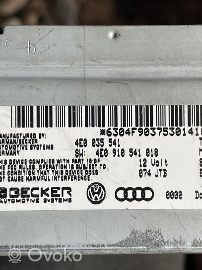 Audi A8 S8 D3 4E Unité principale radio / CD / DVD / GPS 4E0035541