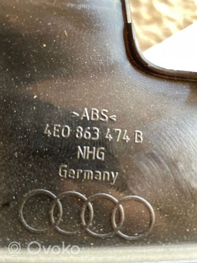 Audi A8 S8 D3 4E Rivestimento pannello laterale del bagagliaio/baule 4E0863474B