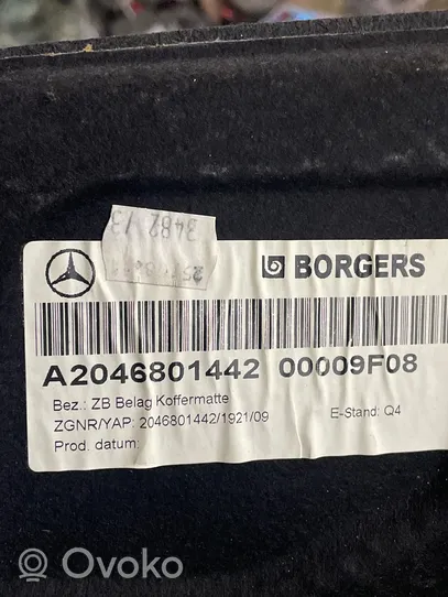 Mercedes-Benz C W204 Trunk/boot floor carpet liner A2046801442