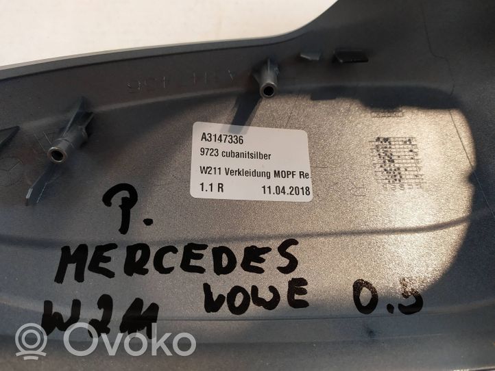 Mercedes-Benz E W211 Copertura in plastica per specchietti retrovisori esterni A3147336