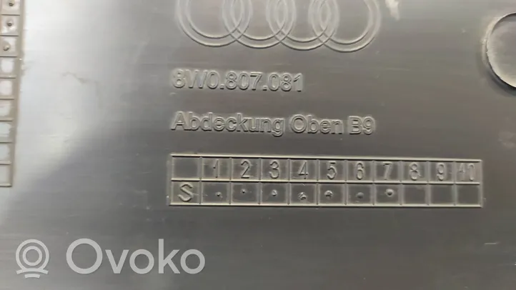 Audi A4 S4 B9 Panel mocowania chłodnicy / góra 8W0807081