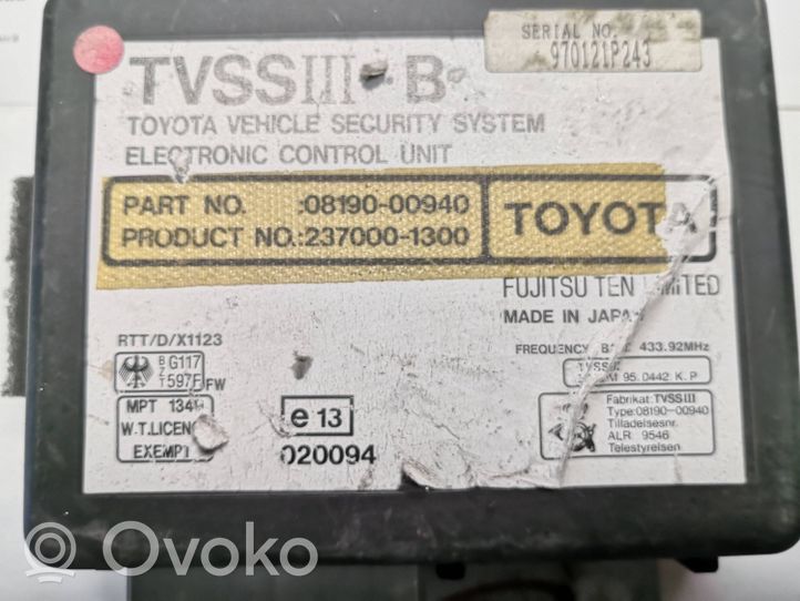 Toyota Carina T210 Moduł / Sterownik immobilizera 2370001300