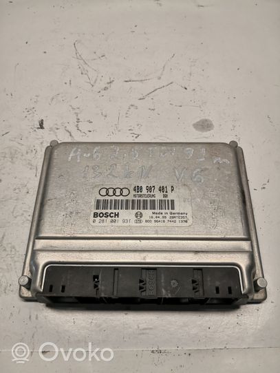 Audi A6 S6 C5 4B Moottorin ohjainlaite/moduuli 4B0907401P