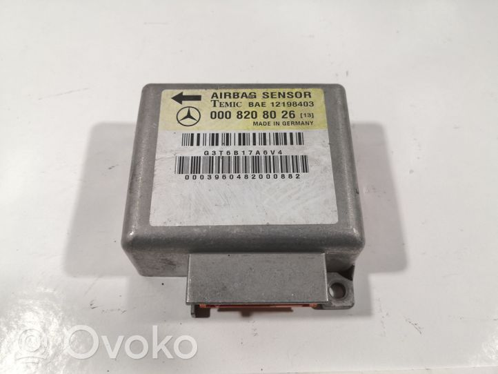 Mercedes-Benz C W202 Module de contrôle airbag 0008208026