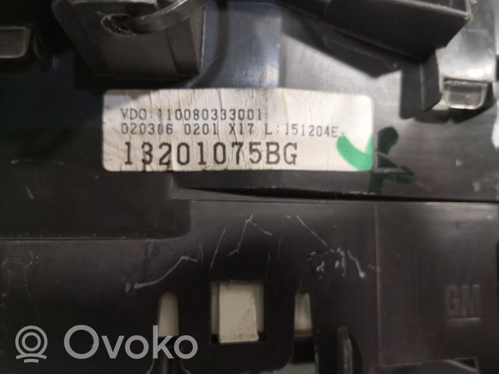 Opel Meriva A Tachimetro (quadro strumenti) 13201075BG