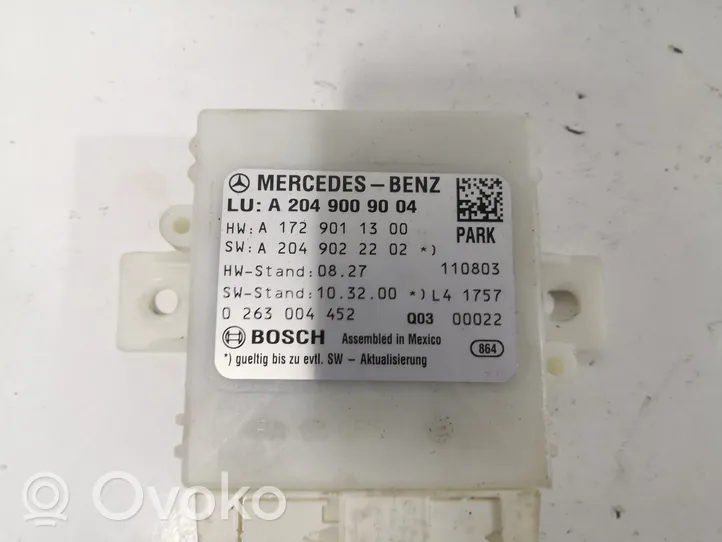 Mercedes-Benz C W204 Unité de commande, module PDC aide au stationnement A2049009004