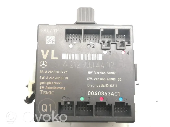 Mercedes-Benz C W204 Durų elektronikos valdymo blokas A6429002900