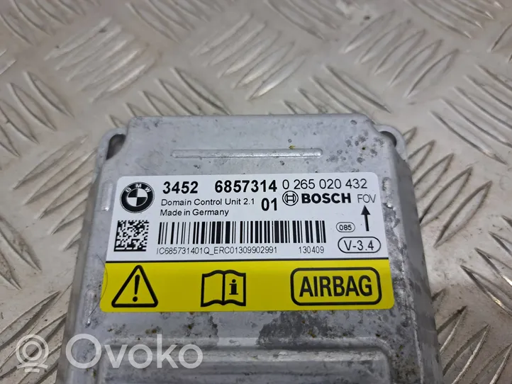 BMW 5 F10 F11 Airbag control unit/module 6857314