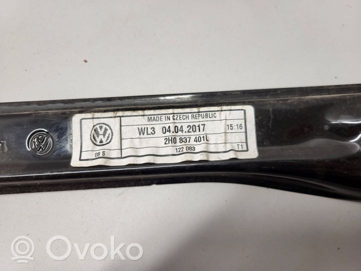 Volkswagen Amarok Rear door window regulator with motor 2H0837401L