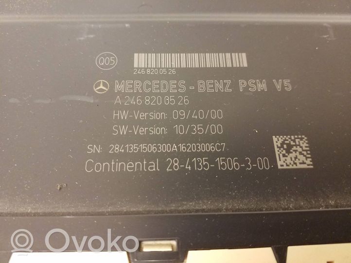 Mercedes-Benz B W246 W242 Istuimen säädön moduuli A2468200526