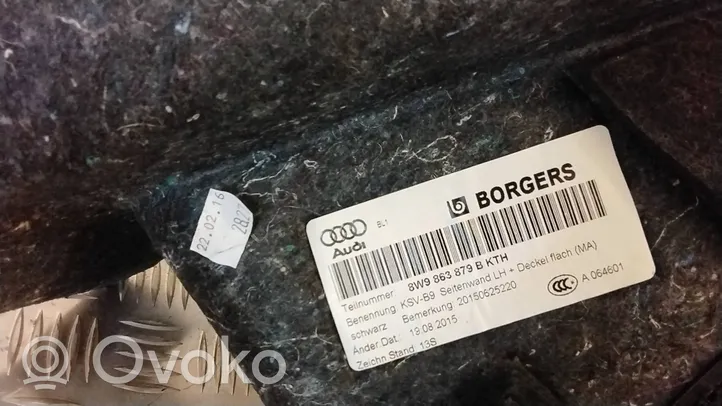 Audi A4 S4 B9 Rivestimento pannello laterale del bagagliaio/baule 8W9863879B