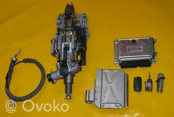 Audi A6 S6 C5 4B Komputer / Sterownik ECU i komplet kluczy 