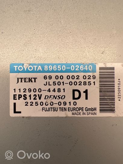 Toyota Auris 150 Centralina/modulo del motore 8965002640