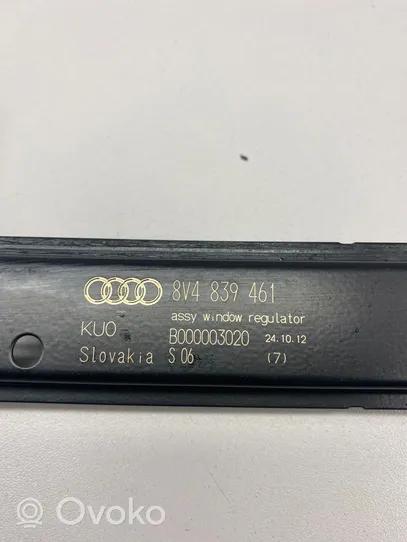 Audi A3 S3 8V Takaikkunan nostomekanismi ilman moottoria 8V4839461