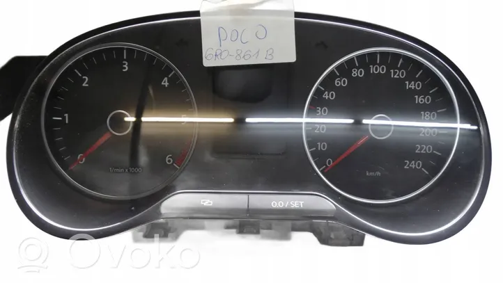 Volkswagen Polo V 6R Compteur de vitesse tableau de bord 6R0920861B