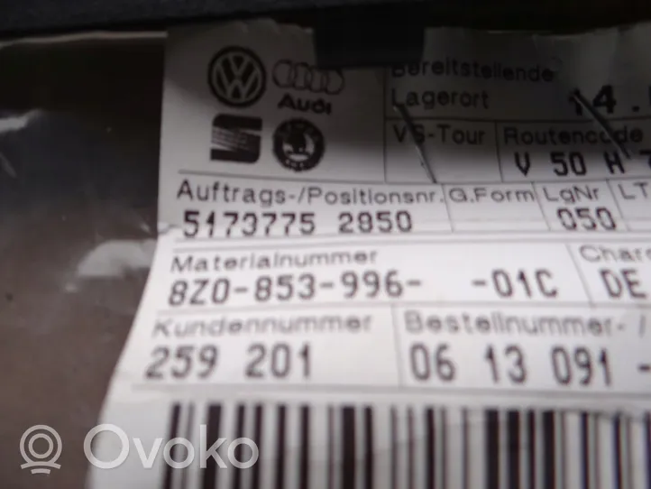 Audi A2 Kita slenkscių/ statramsčių apdailos detalė 8Z0853996