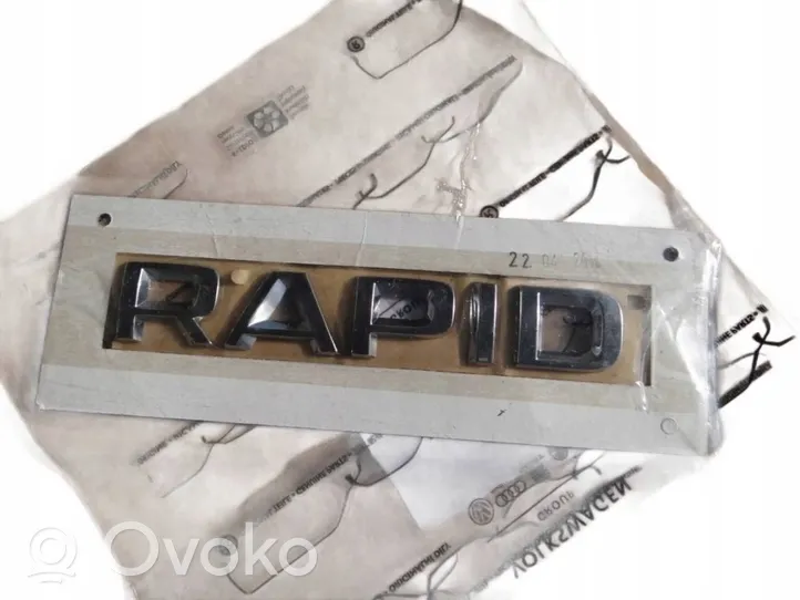 Skoda Rapid (NH) Logo, emblème de fabricant 5JA853687A