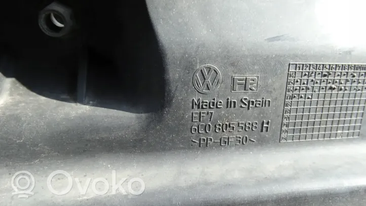 Volkswagen Polo V 6R Jäähdyttimen kehyksen suojapaneeli 6C0805588H