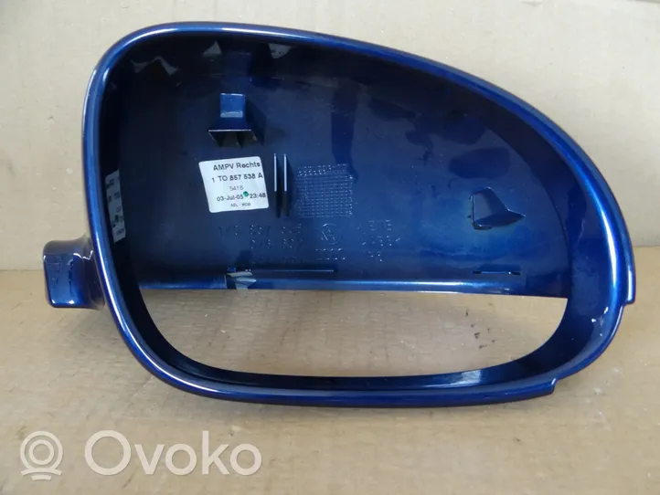 Volkswagen Touran I Copertura in plastica per specchietti retrovisori esterni 1T0857538A