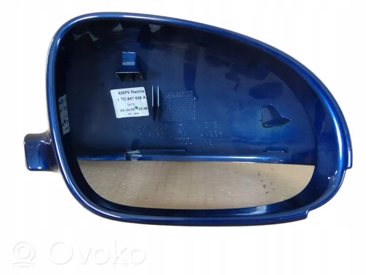 Volkswagen Touran I Copertura in plastica per specchietti retrovisori esterni 1T0857538A