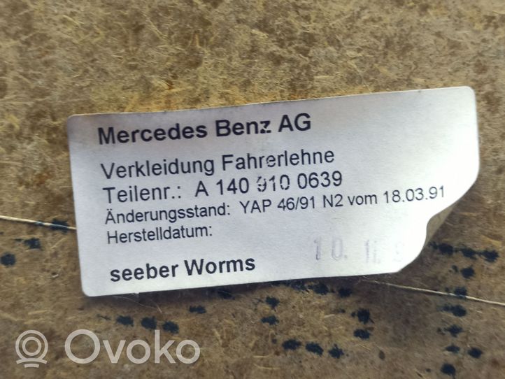 Mercedes-Benz S W140 Poszycie fotela A1409100639